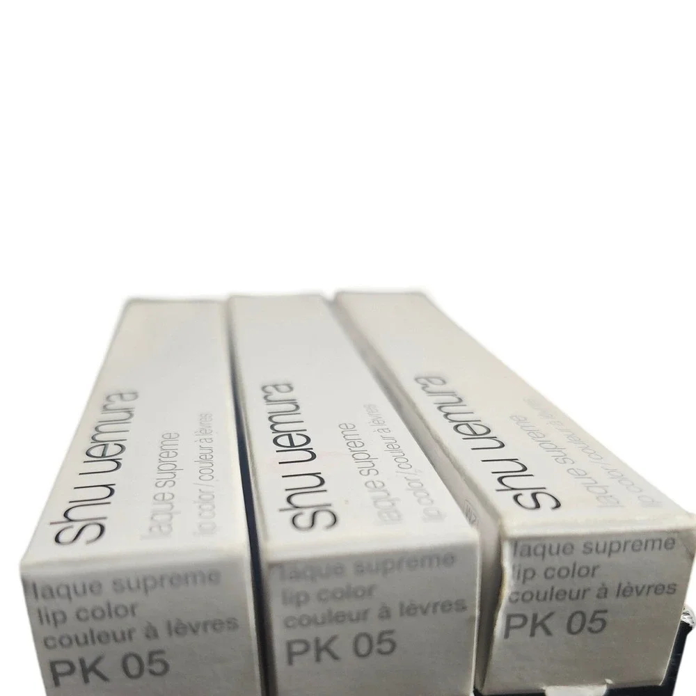 Shu Uemura Laque Supreme Lip Color PK 05 Set of 3 NIB 5.2g 0.18oz Each